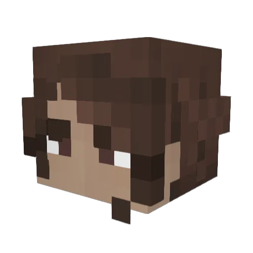 Woomper_ Minecraft avatar head, 3D render