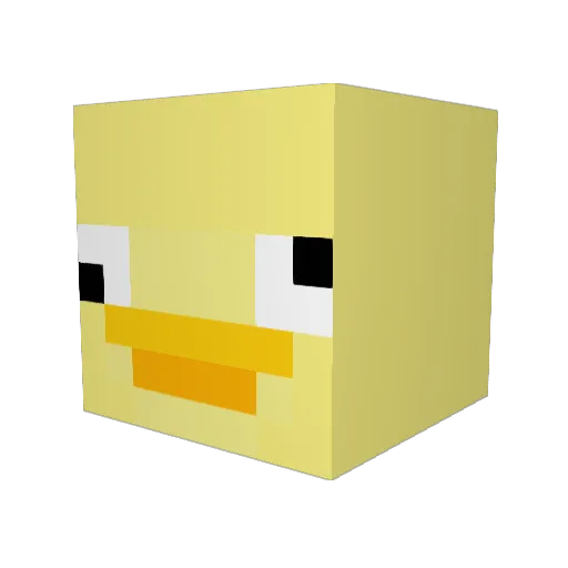 Woomy2244 Minecraft avatar head, 3D render