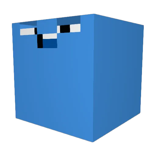 Wooo_ooo Minecraft avatar head, 3D render