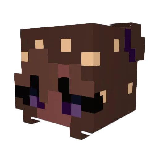 Woooots Minecraft avatar head, 3D render