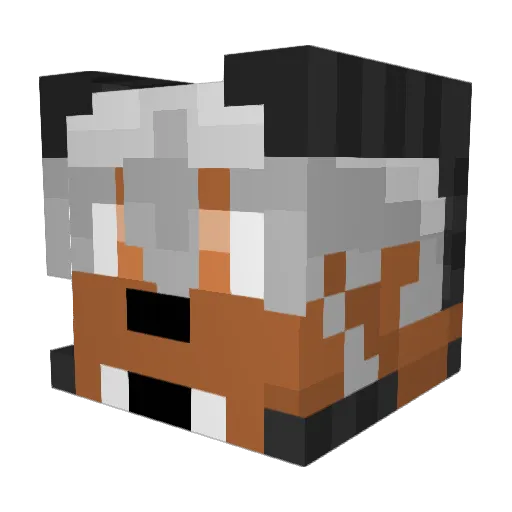 Woop_C_Doodle Minecraft avatar head, 3D render