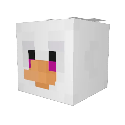 WooperPlayz Minecraft avatar head, 3D render