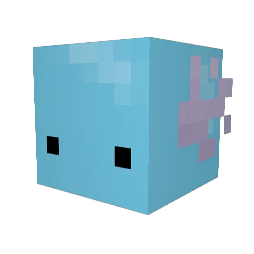 WooperTheLooper Minecraft avatar head, 3D render