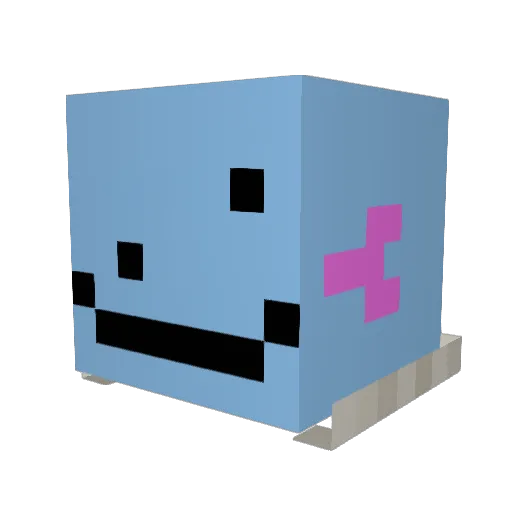Wooper_DaGoat Minecraft avatar head, 3D render