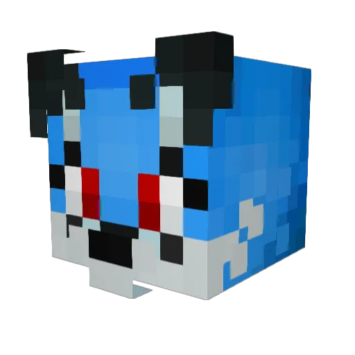 Woosun_Fox Minecraft avatar head, 3D render
