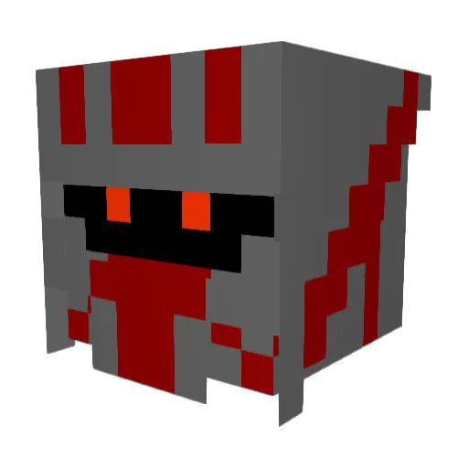 Wooters Minecraft avatar head, 3D render