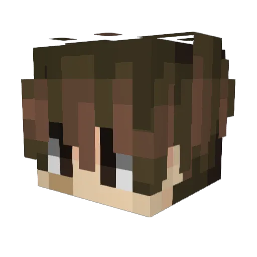 Wooxey Minecraft avatar head, 3D render