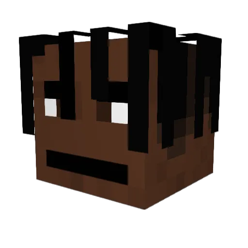 Woozie_228 Minecraft avatar head, 3D render