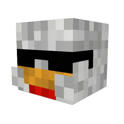 WoozyCabbage898 Minecraft avatar head, 3D render