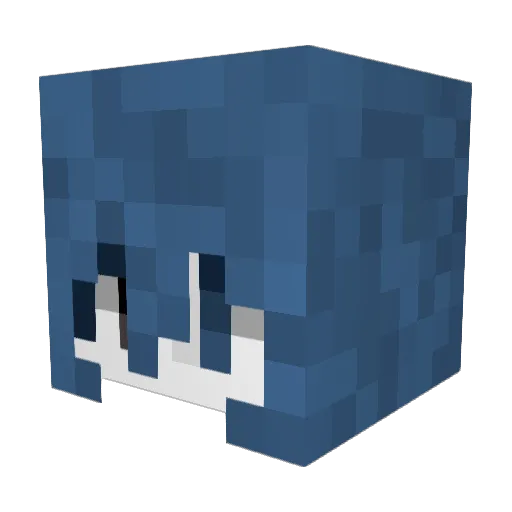 WopsecV2 Minecraft avatar head, 3D render