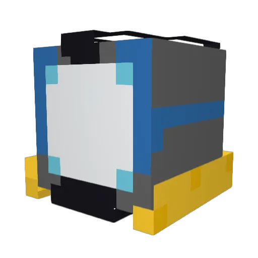 Wopy Minecraft avatar head, 3D render
