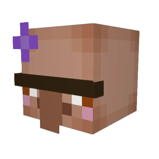 WorckromK Minecraft avatar head, 3D render
