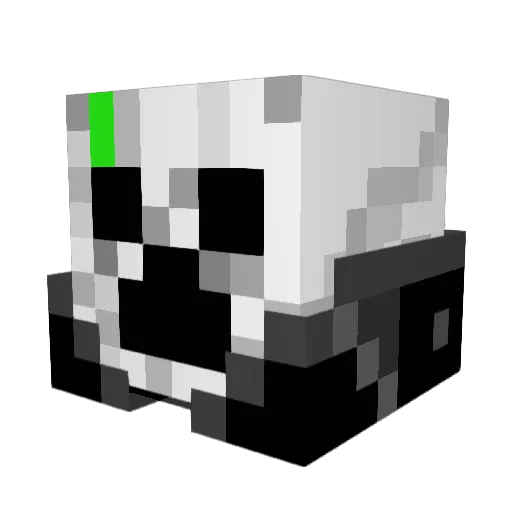 Worcog03 Minecraft avatar head, 3D render
