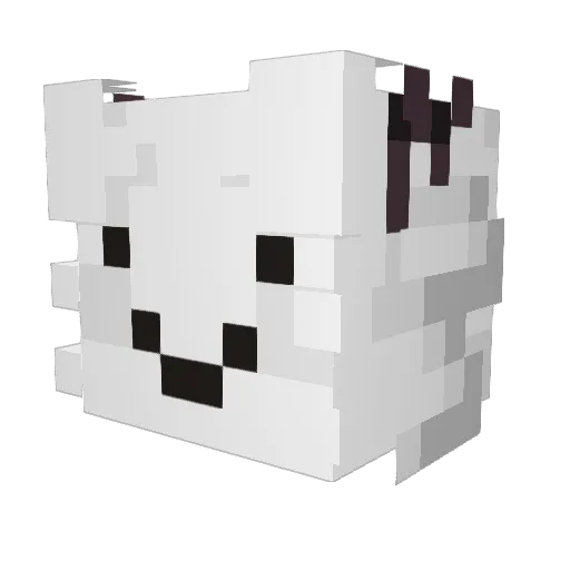 Wordonto Minecraft avatar head, 3D render