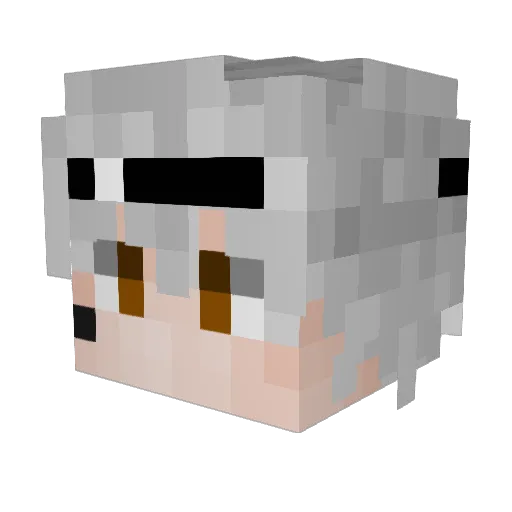 WordsKill Minecraft avatar head, 3D render