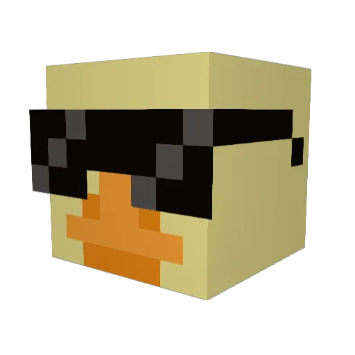 WoresoR Minecraft avatar head, 3D render