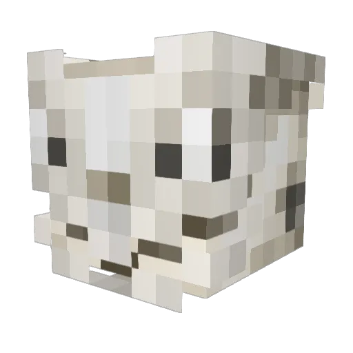 Woress Minecraft avatar head, 3D render