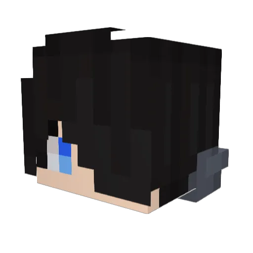 WorizG Minecraft avatar head, 3D render
