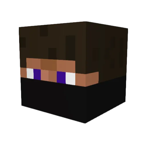 WorkBlood Minecraft avatar head, 3D render