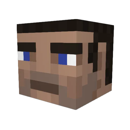 WorkdayTerror78 Minecraft avatar head, 3D render
