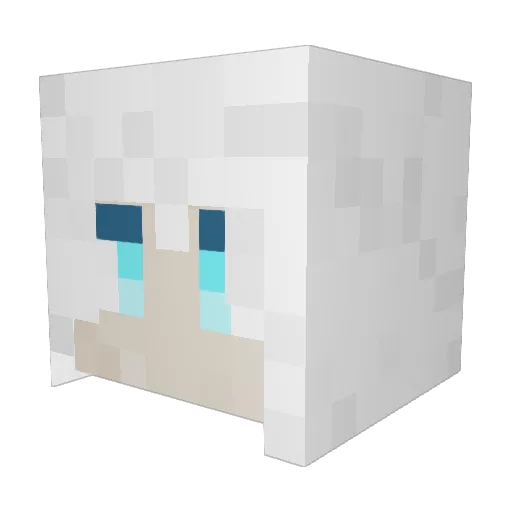 WorksDREAM Minecraft avatar head, 3D render