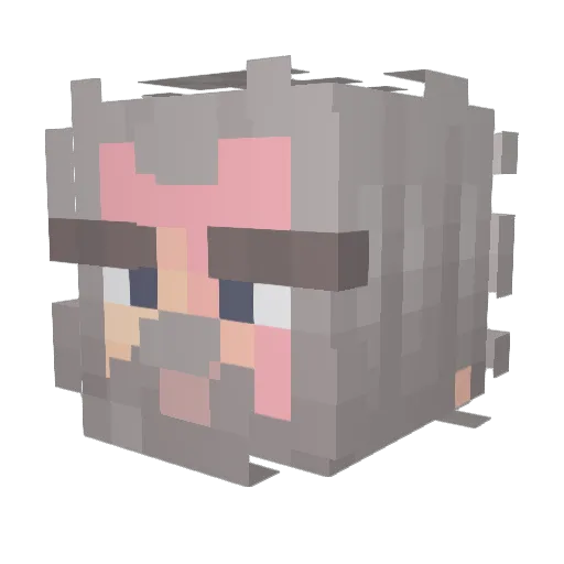 World1015 Minecraft avatar head, 3D render
