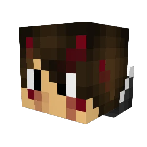World120 Minecraft avatar head, 3D render