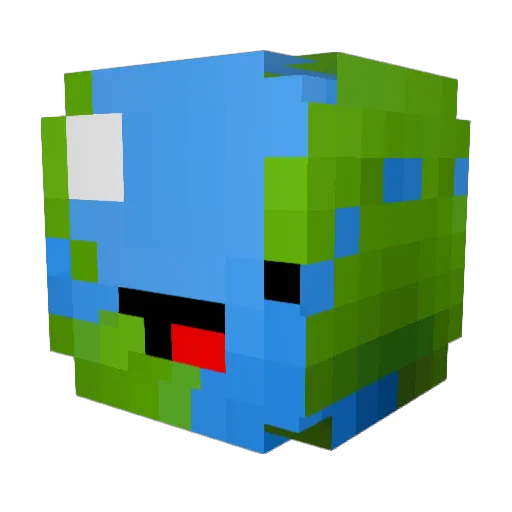 WorldMaster2003 Minecraft avatar head, 3D render