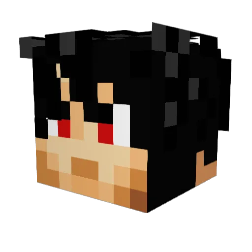WorldOfMoomcraft Minecraft avatar head, 3D render