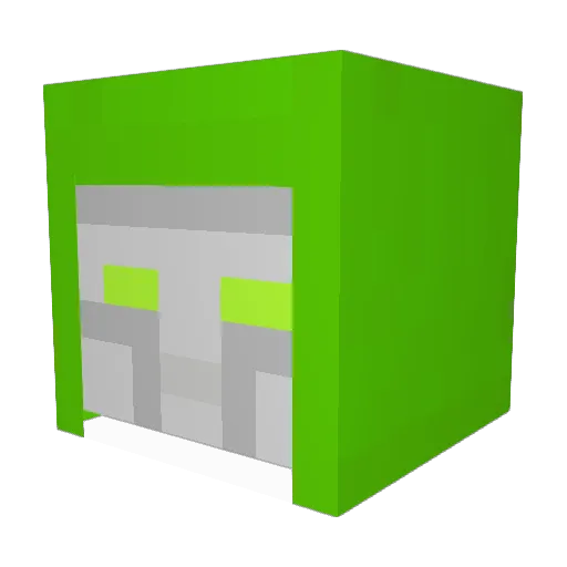 WorldSeed Minecraft avatar head, 3D render