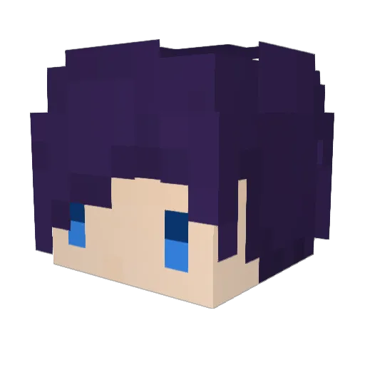 WorldWOT Minecraft avatar head, 3D render