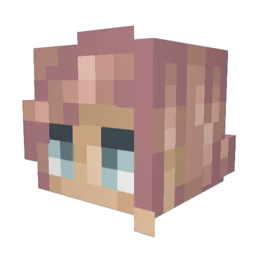 World_Turtle Minecraft avatar head, 3D render
