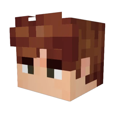 Worlite Minecraft avatar head, 3D render