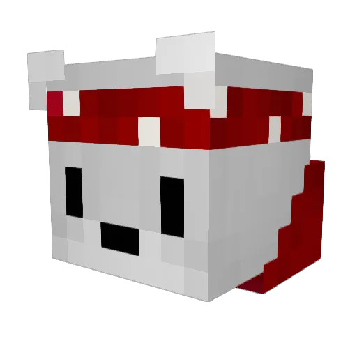 WormAufmTorm Minecraft avatar head, 3D render