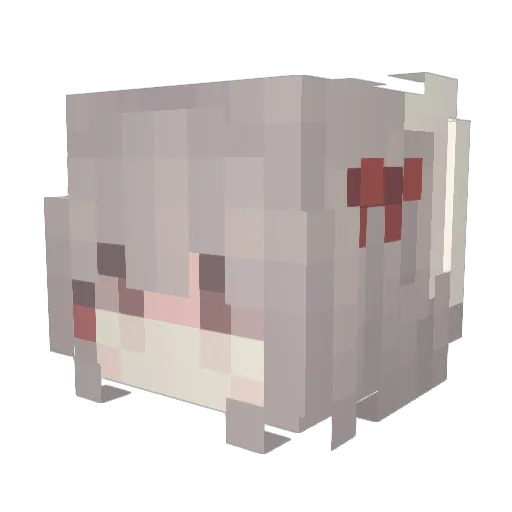 WormShkrimp Minecraft avatar head, 3D render