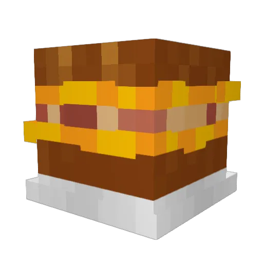 Worm_Bait Minecraft avatar head, 3D render