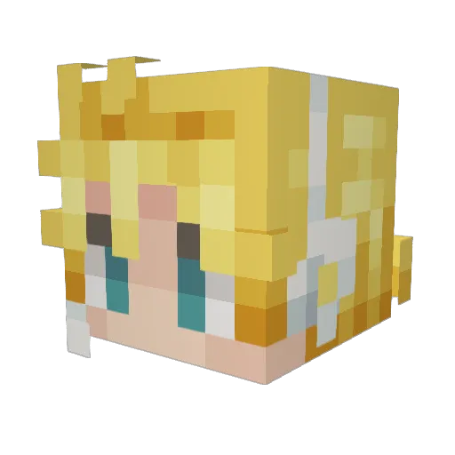 Wormeater1 Minecraft avatar head, 3D render