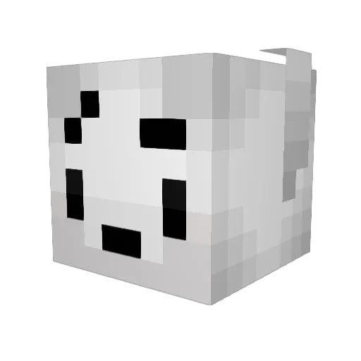 Wormi_13 Minecraft avatar head, 3D render