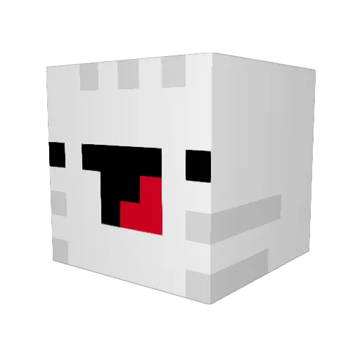 Wormmmmmmmmmm Minecraft avatar head, 3D render