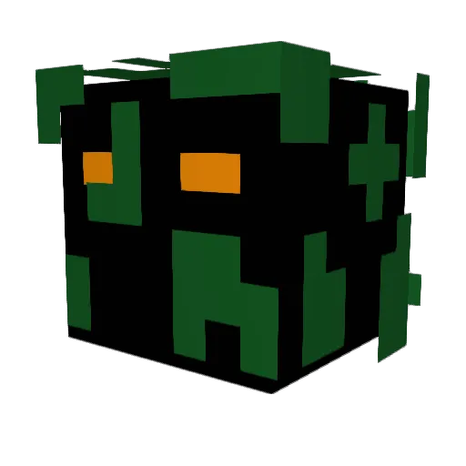 Wormy1509 Minecraft avatar head, 3D render