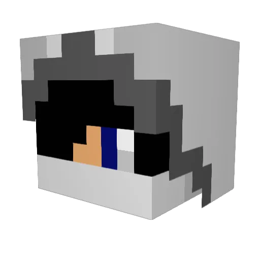 Wornshadow Minecraft avatar head, 3D render