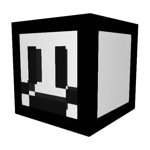 Wortele Minecraft avatar head, 3D render