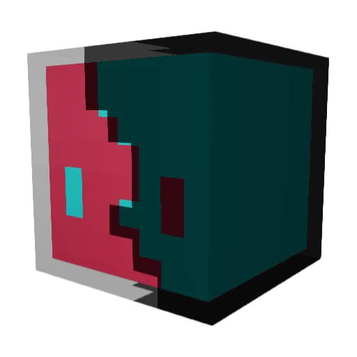 Worvic_ Minecraft avatar head, 3D render