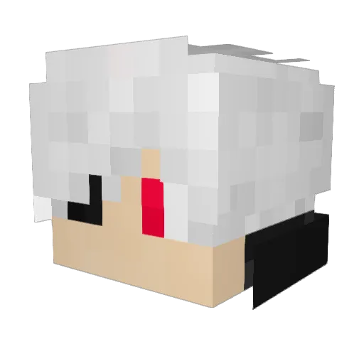 Woswo Minecraft avatar head, 3D render