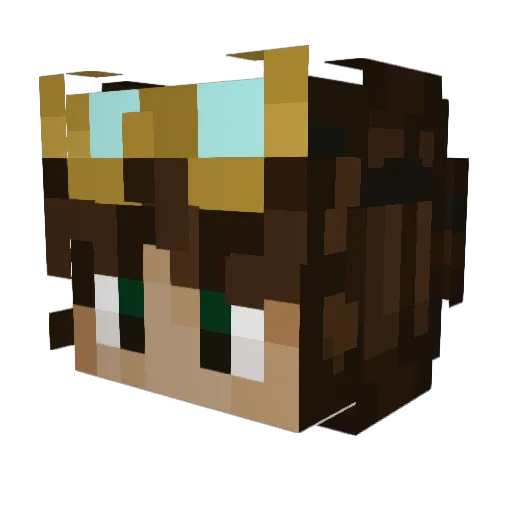 WotNot46 Minecraft avatar head, 3D render