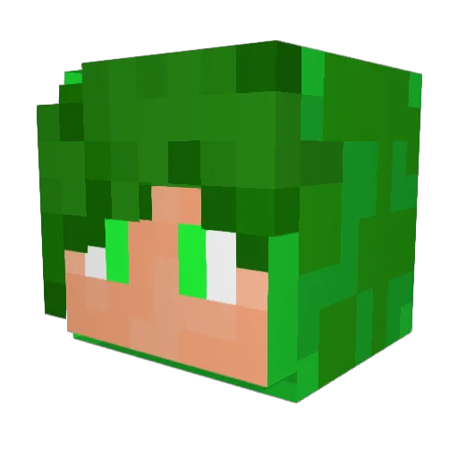 WotWex Minecraft avatar head, 3D render