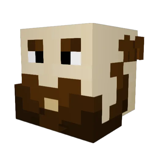 Wotan111 Minecraft avatar head, 3D render
