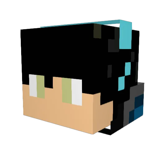 Wouterleon Minecraft avatar head, 3D render
