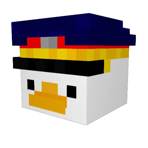 WowAFreeBeer Minecraft avatar head, 3D render