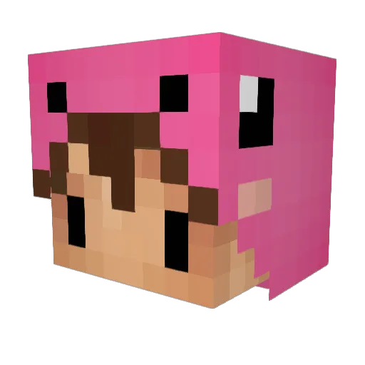 WowCaleb Minecraft avatar head, 3D render